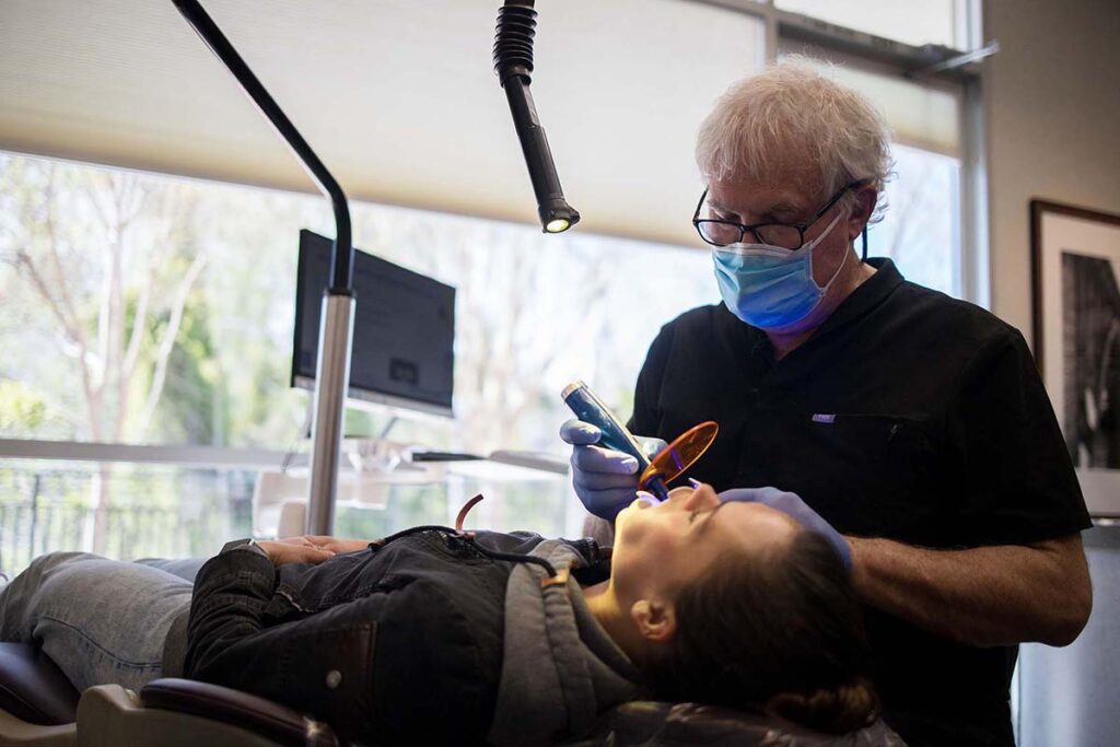 Dr-Kelleher-treating-a-patient-at-Kelleher-Orthodontics-serving-el-dorado-hills Dr-Kelleher-treating-a-patient-at-Kelleher-Orthodontics-serving-el-dorado-hills